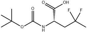 2-([(TERT-BUTOXY)CARBONYL]AMINO)-4,4-DIFLUOROPENTANOIC ACID Struktur