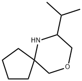 9-Oxa-6-azaspiro[4.5]decane, 7-(1-methylethyl)- Struktur