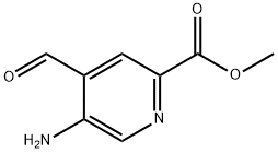 methyl 5-amino-4-formyl-pyridine-2-carboxylate Struktur