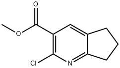 5H-Cyclopenta[b]pyridine-3-carboxylic acid, 2-chloro-6,7-dihydro-, methyl ester Struktur