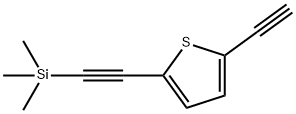 Thiophene, 2-ethynyl-5-[2-(trimethylsilyl)ethynyl]- Struktur