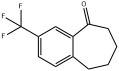 3-(TRIFLUOROMETHYL)-6,7,8,9-TETRAHYDRO-5H-BENZO[7]ANNULEN-5-ONE Struktur