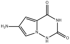 6-AMINOPYRROLO[2,1-F][1,2,4]TRIAZINE-2,4(1H,3H)-DIONE Struktur