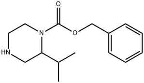 benzyl 2-isopropylpiperazine-1-carboxylate Struktur