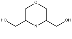 3,5-Morpholinedimethanol, 4-methyl- Struktur