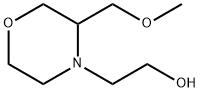 4-Morpholineethanol, 3-(methoxymethyl)- Struktur