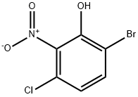 Phenol, 6-bromo-3-chloro-2-nitro- Struktur