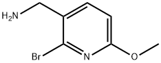 3-Pyridinemethanamine, 2-bromo-6-methoxy- Struktur