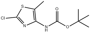 tert-butyl N-(2-chloro-5-methyl-1,3-thiazol-4-yl)carbamate Struktur