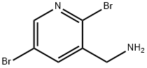 3-Pyridinemethanamine, 2,5-dibromo- Struktur