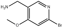 3-Pyridinemethanamine, 6-bromo-4-methoxy- Struktur