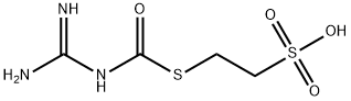 Ethanesulfonic acid, 2-[[[(aminoiminomethyl)amino]carbonyl]thio]- Struktur