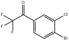 Ethanone, 1-(4-bromo-3-chlorophenyl)-2,2,2-trifluoro- Struktur