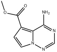 Pyrrolo[2,1-f][1,2,4]triazine-5-carboxylic acid, 4-amino-, methyl ester Struktur