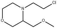 Morpholine, 4-(2-chloroethyl)-3-(methoxymethyl)- Struktur