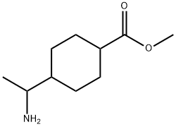 Methyl 4-(1-aminoethyl)cyclohexanecarboxylate Struktur