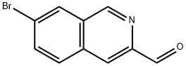 3-Isoquinolinecarboxaldehyde, 7-bromo- Struktur