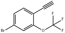 4-Bromo-2-(trifluoromethoxy)phenylacetylene Struktur