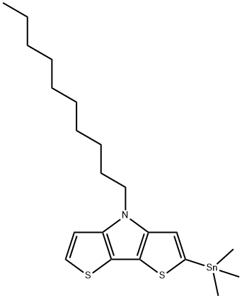 4-octyl-2-(trimethylstannyl)-4H-dithieno[3,2-b:2',3'-d]pyrrole Struktur