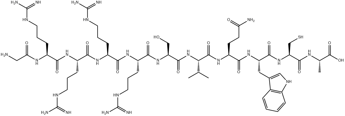 Human lactoferrin peptide 1-11 Struktur