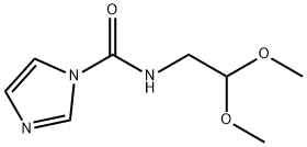 1H-Imidazole-1-carboxamide, N-(2,2-dimethoxyethyl)- Struktur