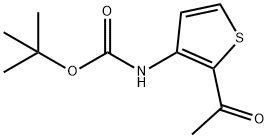 Carbamic acid, N-(2-acetyl-3-thienyl)-, 1,1-dimethylethyl ester Struktur