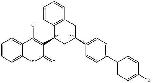 trans-Difethialone Struktur