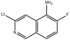 3-Chloro-6-fluoro-isoquinolin-5-ylamine Struktur