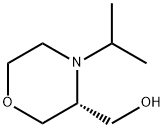 3-Morpholinemethanol, 4-(1-methylethyl)-, (3R)- Struktur