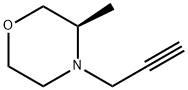 Morpholine, 3-methyl-4-(2-propyn-1-yl)-, (3R)- Struktur