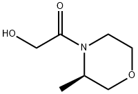 Ethanone, 2-hydroxy-1-[(3R)-3-methyl-4-morpholinyl]- Struktur