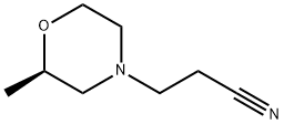 4-Morpholinepropanenitrile,2-methyl-,(2R)- Struktur