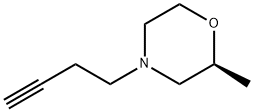 Morpholine,4-(3-butyn-1-yl)-2-methyl-,(2S)- Struktur