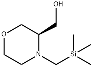 3-Morpholinemethanol, 4-[(trimethylsilyl)methyl]-, (3R)- Struktur