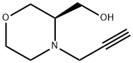 3-Morpholinemethanol, 4-(2-propyn-1-yl)-, (3R)- Struktur