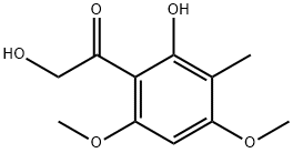 2-Hydroxy-1-(2-hydroxy-4,6-dimethoxy-3-methylphenyl)ethanone Struktur