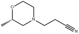 4-Morpholinepropanenitrile,2-methyl-,(2S)- Struktur