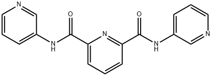 2-N,6-N-dipyridin-3-ylpyridine-2,6-dicarboxamide Struktur