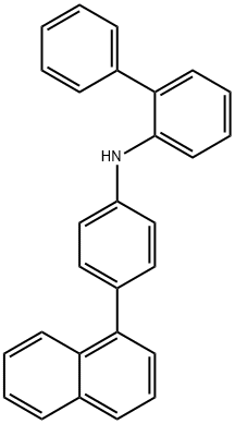 N-(4-(naphthalen-1-yl)phenyl)-[1,1'-biphenyl]-2-amine Struktur