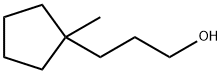 Cyclopentanepropanol, 1-methyl- Struktur