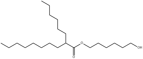 Decanoic acid, 2-hexyl-, 6-hydroxyhexyl ester Struktur