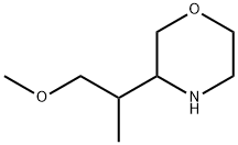 Morpholine, 3-(2-methoxy-1-methylethyl)- Struktur