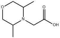 4-Morpholineacetic acid, 3,5-dimethyl- Struktur