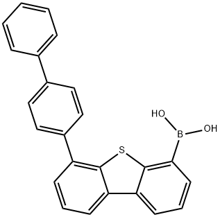 Boronic acid, B-(6-[1,1'-biphenyl]-4-yl-4-dibenzothienyl)- Struktur