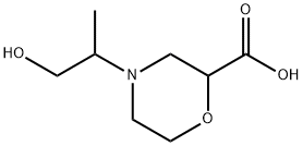 2-Morpholinecarboxylic acid, 4-(2-hydroxy-1-methylethyl)- Struktur