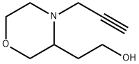 3-Morpholineethanol, 4-(2-propyn-1-yl)- Struktur