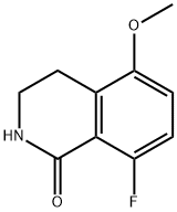 8-fluoro-5-methoxy-1,2,3,4-tetrahydroisoquinolin-1-one Struktur