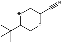 2-Morpholinecarbonitrile, 5-(1,1-dimethylethyl)- Struktur