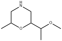 Morpholine, 2-(1-methoxyethyl)-6-methyl- Struktur