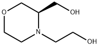 4-Morpholineethanol, 3-(hydroxymethyl)-, (3R)- Struktur